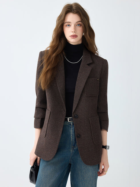 Woolen suit jacket