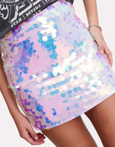 Sequin Mini Skirt