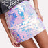 Sequin Party Skirt in Rainbow Colors