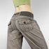 Pocket Contrast Color Thread Waist Head Made Old Low Waist Straight Jeans