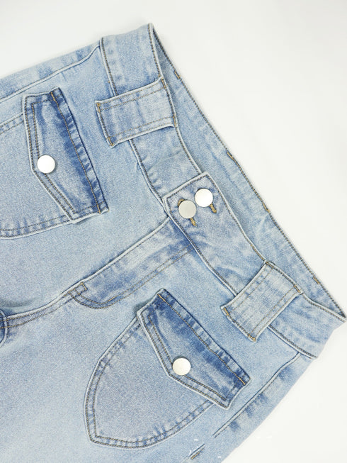 Low Waist Jeans Slim Fit High Elasticity