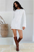 Soulful Nights Long Sleeve Mini Dress