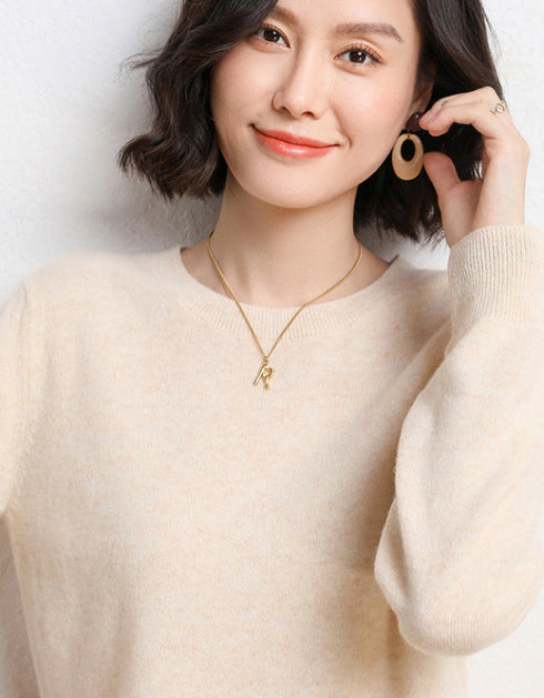 Round Neck Long Sleeve Sweater