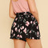 Floral Printed Wide-Leg High-Waist Short