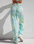 High Waist Printed Wide Leg Jeans