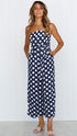 Strapless Polka Dot Wide-Leg Jumpsuit