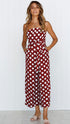 Strapless Polka Dot Wide-Leg Jumpsuit