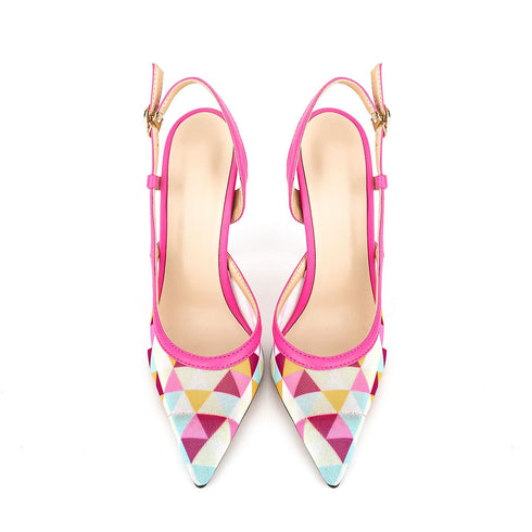 Women's Pointed-Toe Stiletto Slingback Heels