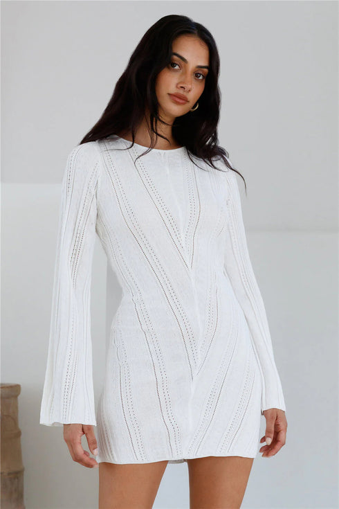 Soulful Nights Long Sleeve Mini Dress