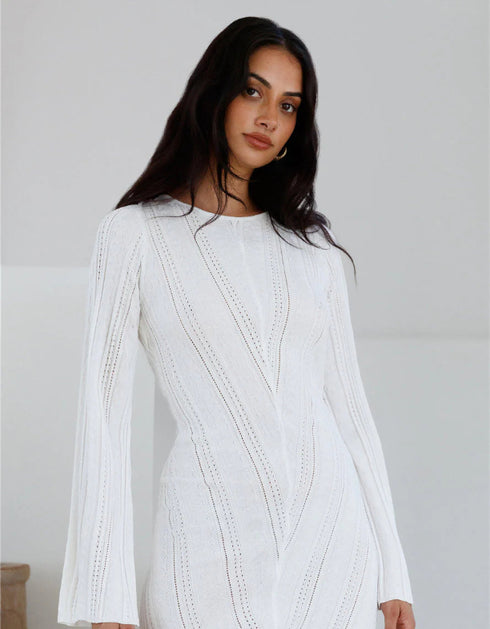 Backless Long Sleeve Mini Dress