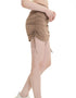 Ruched Drawstring Skort