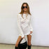 Long Sleeve Hollow Out Skirt Skinny Hollow Out Hip Dress