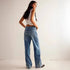 Rhinestone Straight Jeans