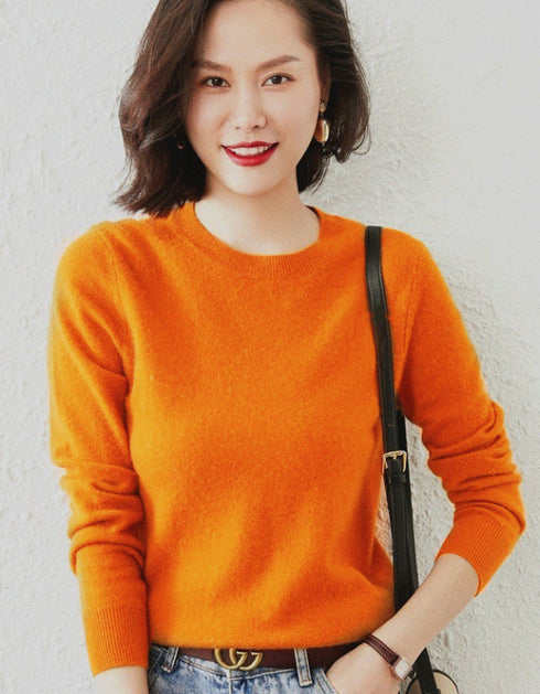 Round Neck Long Sleeve Sweater