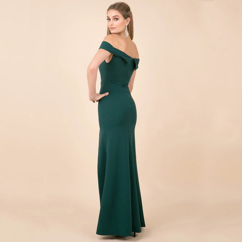 Classic Boat Neck Maxi Dress