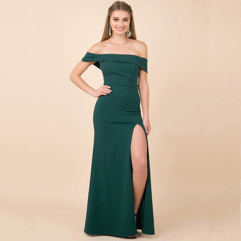 Classic Boat Neck Maxi Dress