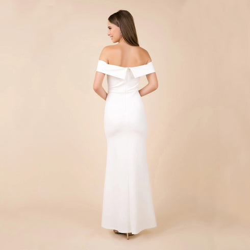 Classic Boat Neck Maxi Dress