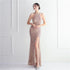 Banquet Temperament Long Backless Evening Gown Dress