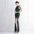 Banquet Temperament Long Backless Evening Gown Dress