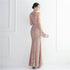 Banquet Temperament Long Backless Evening Gown Dress