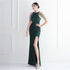 Banquet Temperament Long Backless Evening Gown Dress
