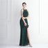Banquet Temperament Long Backless Evening Gown Dress