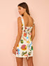 Sleeveless Fruit Mini Dress