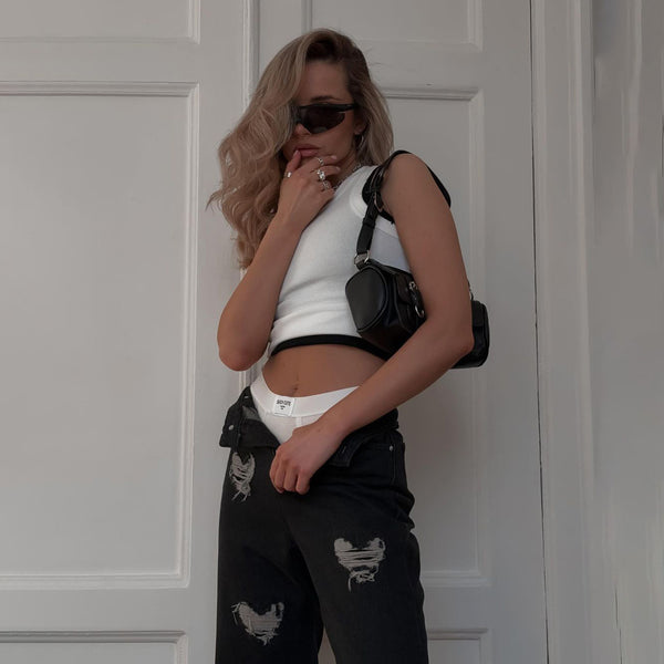 Casual Ragged Denim Trouser