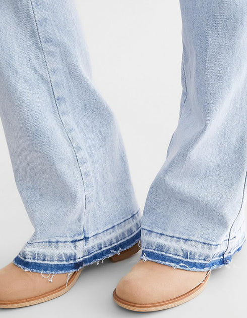 High Waist Button Front Jeans