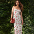 Cherry Print Sleeveless Maxi Dress