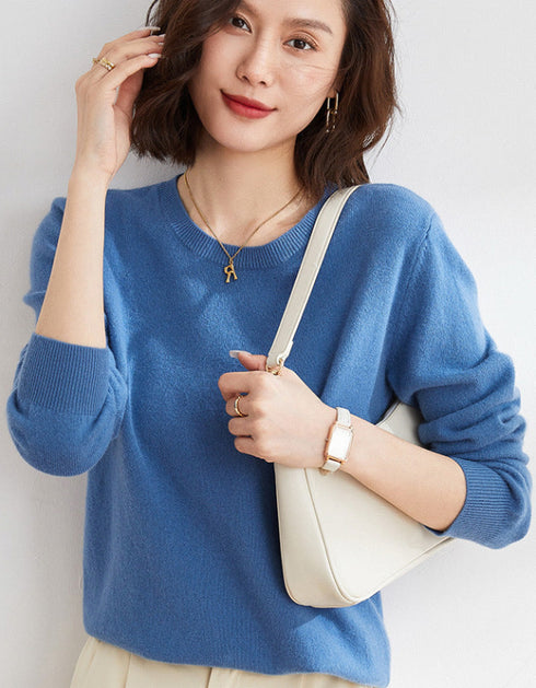 Round Neck Long Sleeve Sweater