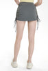 Drawstring High Top Sports Short Skirt Women's Running Anti-exposure Yoga Shorts