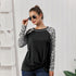 Long-sleeve Leopard-print T-shirt With A Twisted Hem