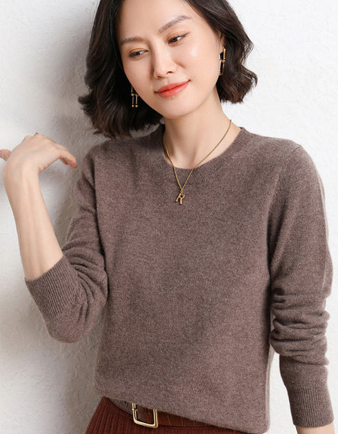 Round Neck Long Sleeve Sweater