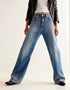 Rhinestone Straight Leg Jeans