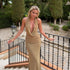 Halter Neck Backless Maxi Dress