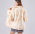 Contrast tie-dye long-sleeved plush jacket