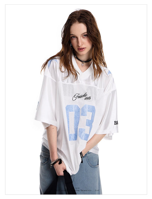 American hip-hop jersey T-shirt