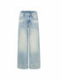 Wide-Leg Denim Pants