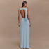 New Summer Round Neck Backless Dress Fashion Sleeveless