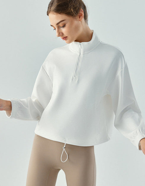 Stand Collar Sweatshirt