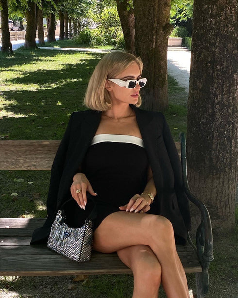 Off Shoulder Wrap Mini Dress