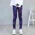 Girls' Spring And Autumn Thin Elastic Printed Pants