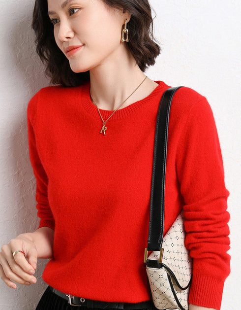 Round Neck Long Sleeve Sweater