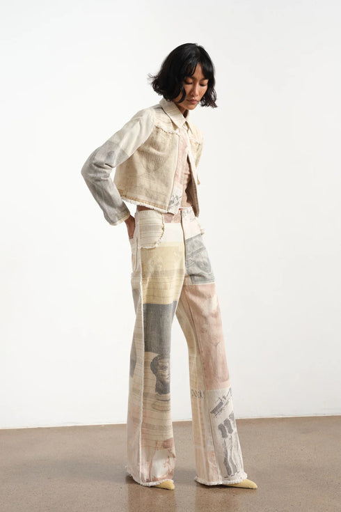 Waist Straight Denim Jeans