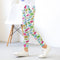 Girls' Spring And Autumn Thin Elastic Printed Pants