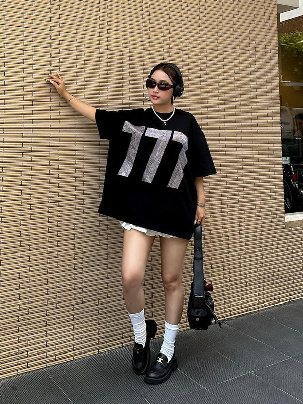 Digital printed pure cotton short-sleeved T-shirt