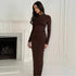 Strap Long Sleeve Maxi Dress