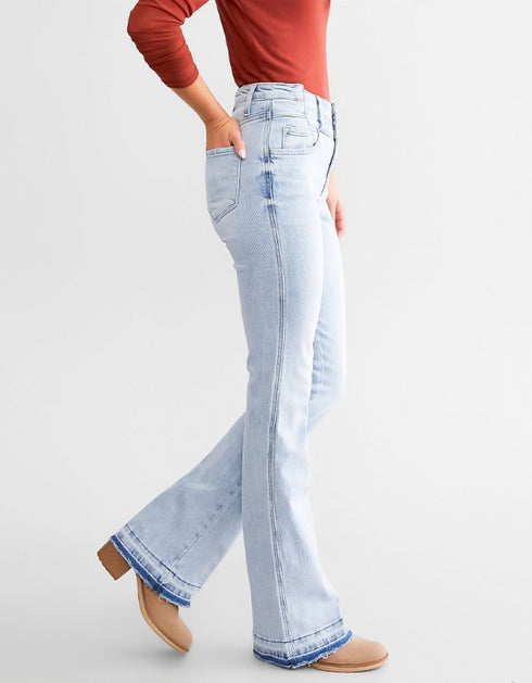 High Waist Button Front Jeans