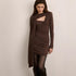 Long Sleeve Asymmetrical Bodycon Dress
